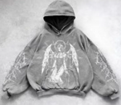 Hooded Printed Hip Hop Y2G Streetwear Sweatshirt